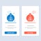 Growing, Leaf, Plant, Spring  Blue and Red Download and Buy Now web Widget Card Template