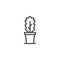 Growing plant outline icon