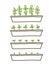 Growing seedlings stages. Plant shoots tray. Seedlings agriculture. Development stage animation progression. Ripening