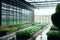 growing vegetables and horticultural crops through hydroponics in a modern high-tech farm, innovative technologies in
