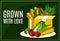 Grown with love banner