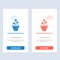 Growth, Business, Care, Finance, Grow, Growing, Money, Raise  Blue and Red Download and Buy Now web Widget Card Template