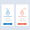 Growth, Business, Care, Finance, Grow, Growing, Money, Raise  Blue and Red Download and Buy Now web Widget Card Template