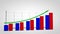 growth business graph with arrow with alpha channel