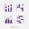 Growth Candlestick Chart, Statistic Diagram Bar Graph. Business Finance Chart and Graph Infographic Solid Glyph Vector