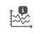 Growth chart icon. Rise graph sign. Vector