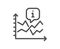 Growth chart line icon. Rise graph sign. Vector