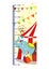 Growth meter, circus, children`s height measurement .