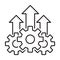 Growth product icon vector operational excellence symbol cost efficiency sign for your web site design, logo, app, UI.illustration