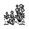 growth spring line icon vector illustration