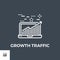 Growth Traffic Line Icon