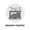 Growth Traffic Line Icon