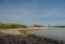 Groyne at the rhine, Kalkar, Germany