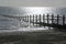 Groynes on Dawlish Warren Beach, Devon