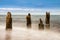 Groynes on shore