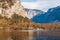 Grub castle Schloss Grub on Hallstatteree lake in austrian alps