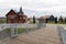 Grudziadz, kujawsko pomorskie / Poland â€“ November, 28, 2019: Canoe and sailing harbor on the Vistula. Boat mooring in Central