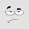 Grumpy Cartoon Funny Face With Sadness Expression