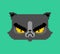 Grumpy Cat face pixel art. 8 bit Angry pet. Pixelate animal vector illustration