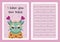 Grumpy cat in a headband with hearts. The sad green kitten hates you the least. Bright funny pet wishes happy Valentines