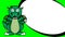 Grumpy dragon cartoon poster background postal card