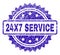 Grunge 24X7 SERVICE Stamp Seal