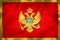 Grunge 3D illustration of Montenegro flag