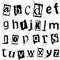 Grunge alphabet