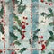 Grunge americana Christmas holly red blue white cottage style background pattern. Festive distress grunge cloth effect