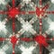 Grunge americana rustic Christmas snowflake winter cottage style background pattern. Festive distress cloth effect for