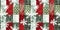 Grunge americana rustic Christmas snowflake winter cottage style border. Festive distress cloth effect for cozy holiday