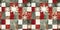 Grunge americana rustic Christmas snowflake winter cottage style border. Festive distress cloth effect for cozy holiday