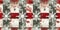 Grunge americana rustic Christmas snowflake winter cottage style border. Festive distress cloth effect for cozy holiday