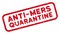 Grunge Anti-Mers Quarantine Seal with Rounded Rectangle Contour