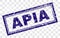 Grunge APIA Rectangle Stamp
