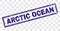 Grunge ARCTIC OCEAN Rectangle Stamp