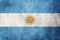 Grunge Argentina flag. Argentina flag with grunge texture.