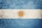 Grunge Argentina flag. Argentina flag with grunge texture.
