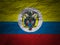 Grunge background Colombia flag