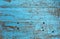 Grunge background texture of blue painted wood