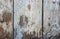 Grunge background of weathered painted wooden plank