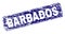 Grunge BARBADOS Framed Rounded Rectangle Stamp
