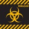 Grunge biohazard background
