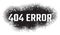 Grunge black halvton lettering 404 error, design flat style vector illustration, isolated on white. Grunge texture.