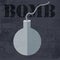 Grunge bomb icon background concept. Vector illustration design