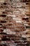 grunge brick background. surface shabby abandoned old brickwall  for creative design