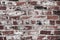 Grunge brick wall texture background. Close up bricks texture. Dirty grunge texture
