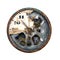 Grunge and broken clock dial