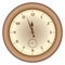 Grunge brown clock