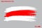 Grunge Brush Stroke Vecctor Design on Painted Of Belarus Flag